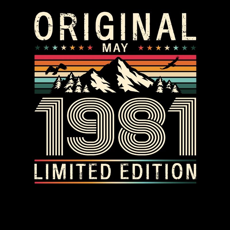 44e anniversaire Original Mai Né en 1981