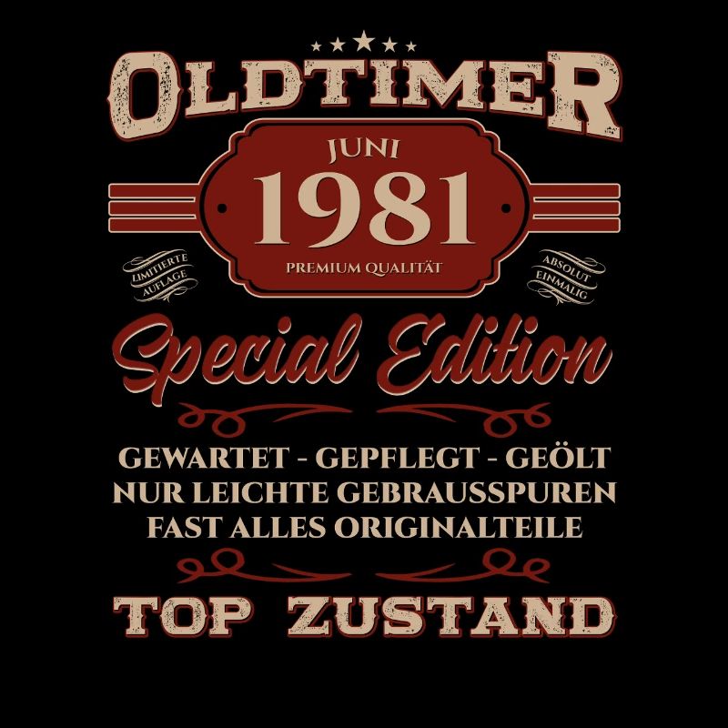 44. Geburtstag Oldtimer Juni Jahrgang 1981