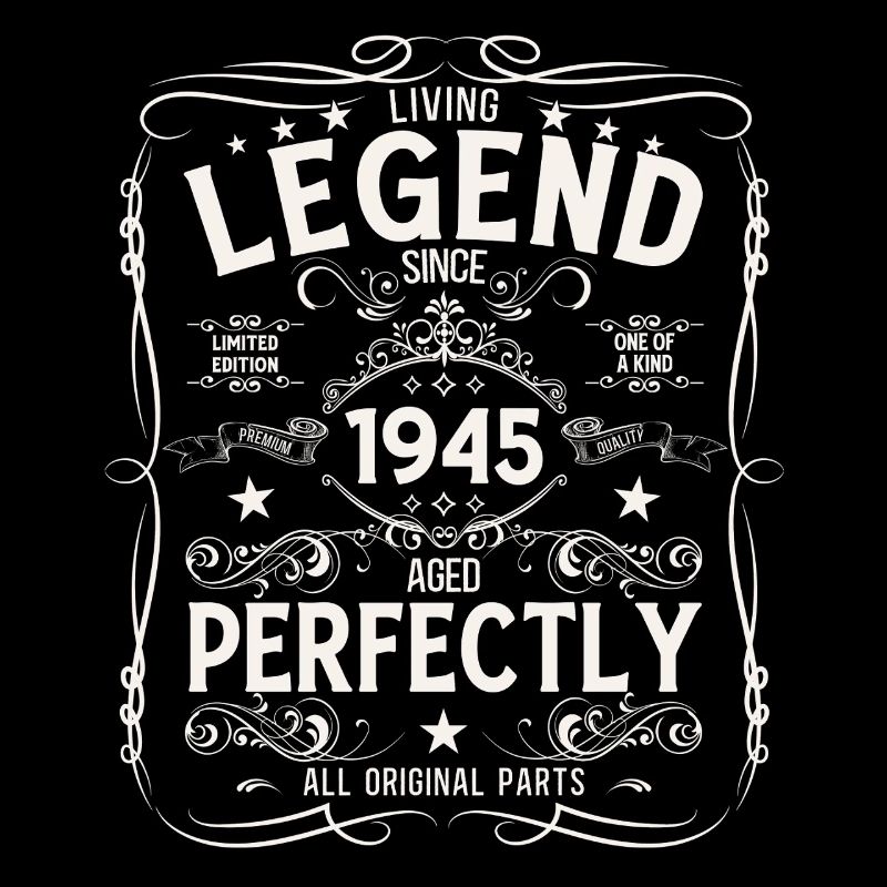 80th Birthday Legend Born in 1945