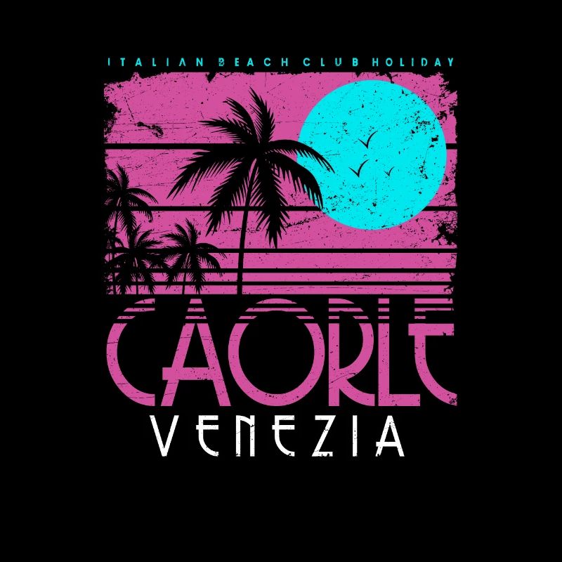 CAORLE VENEZIA ITALY BEACH CLUB RETRO GIFT