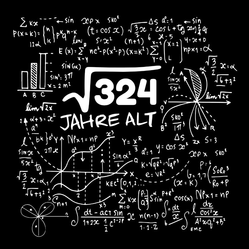 WURZEL 324 = 18 JAHRE MATHE GEBURTSTAG GESCHENK