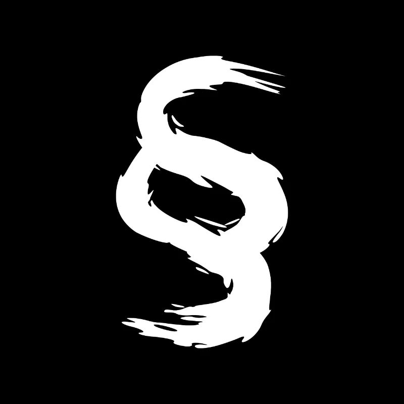 Paragraphe symbole signe brosse blanc