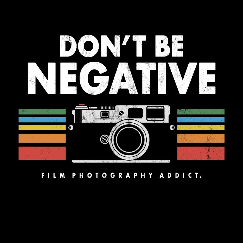 DON'T BE NEGATIVE 35MM RANGEFINDER KAMERA GESCHENK