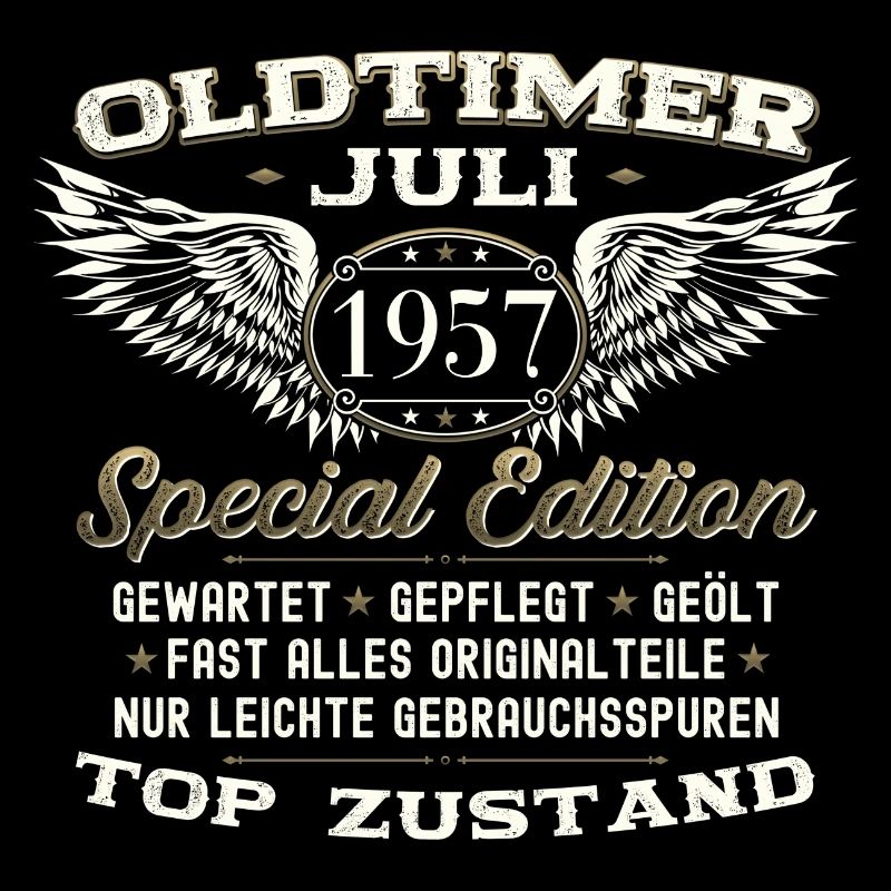 66. Geburtstag Mann Oldtimer Juli Jahrgang 1957
