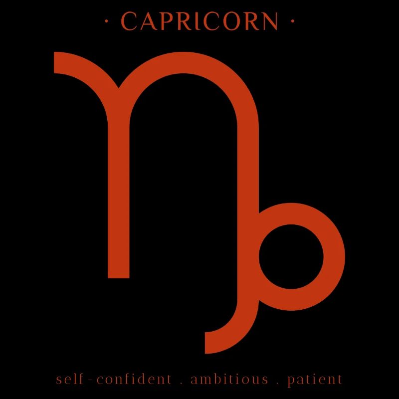 STERNZEICHEN Steinbock -red-