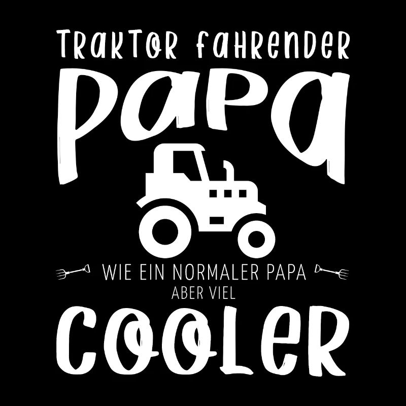 Traktor fahrender Cooler Papa Landwirt Geschenk