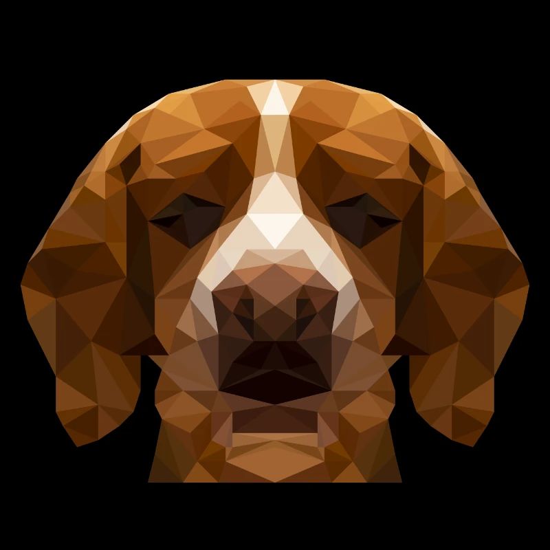 Beagle Hund Polygon