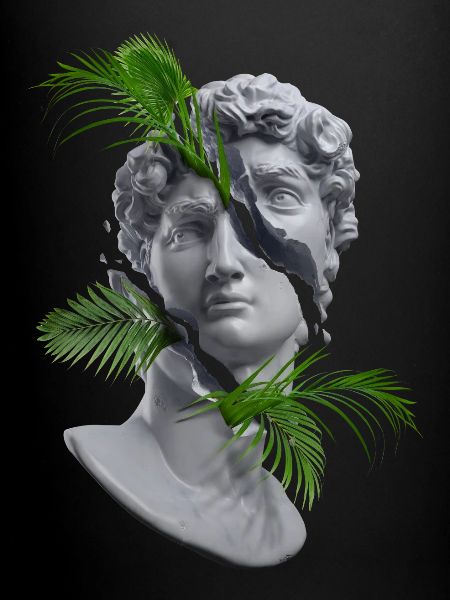 Green statue