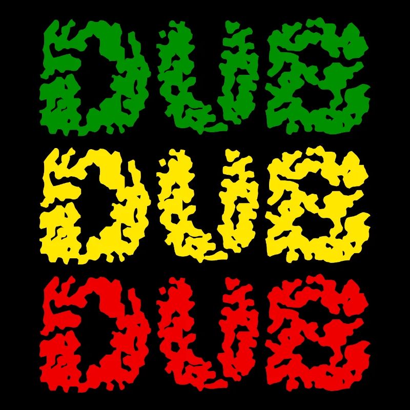 Dub Dub Dub Vertical - Vert Jaune Rouge