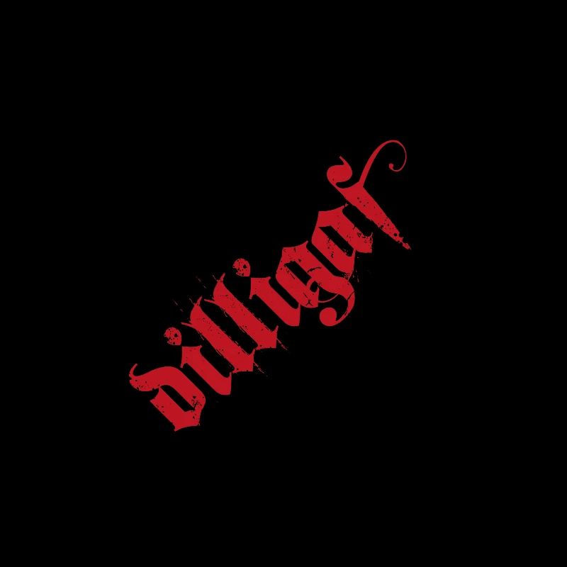 DILLIGAF Gothic text