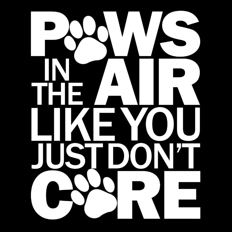 Pfoten in der Luft, als wäre es dir einfach egal