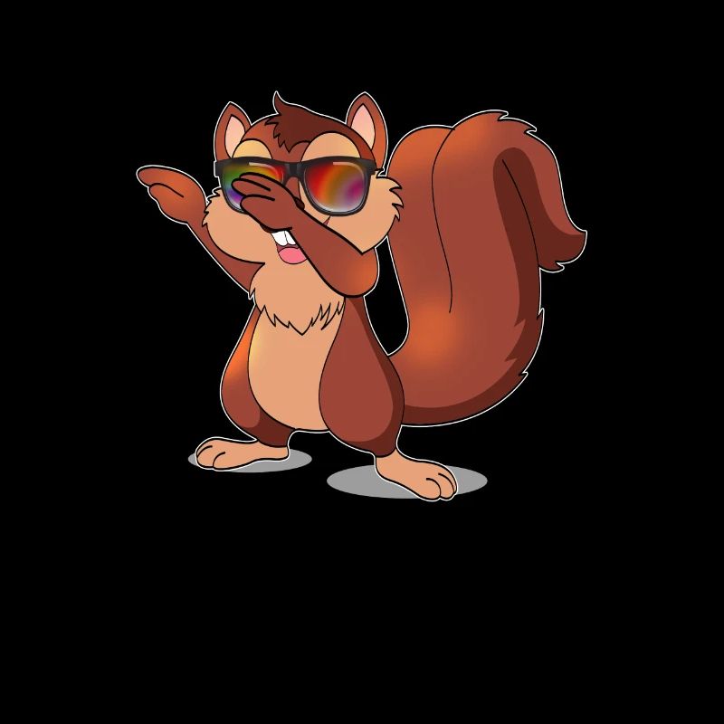 Dabbing squirrel dancing funny gift