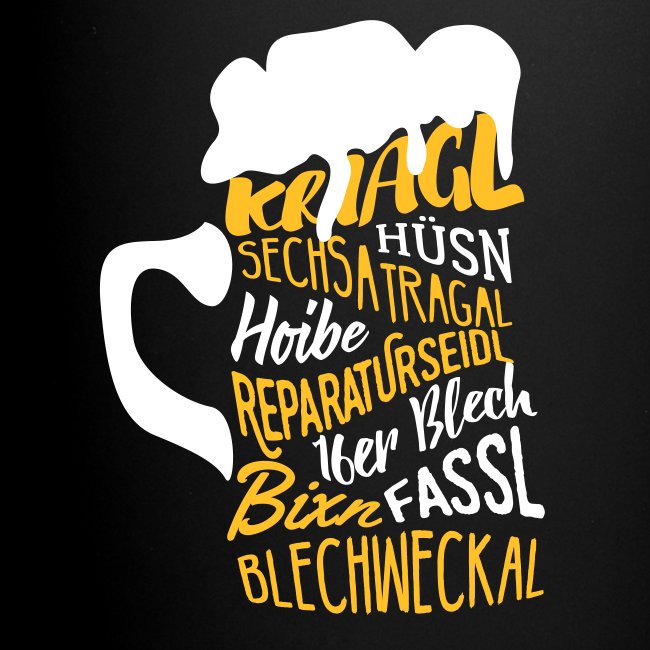 Vorschau: Bier - Häferl (schwarz)