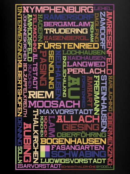 Districts Mosaik - Munich