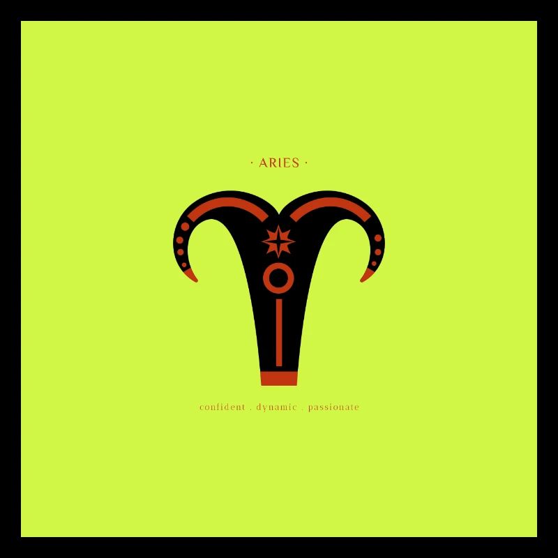 STERNZEICHEN Widder -green-