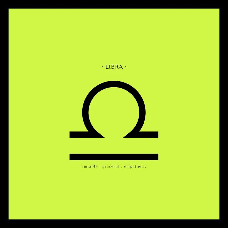 STERNZEICHEN Waage -green-