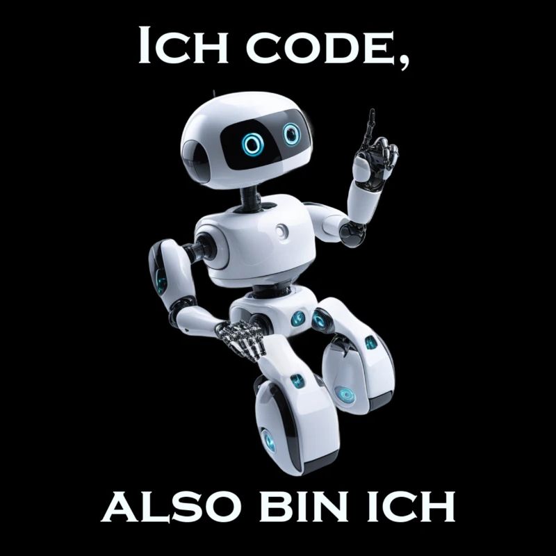 Robot: I code, so I am