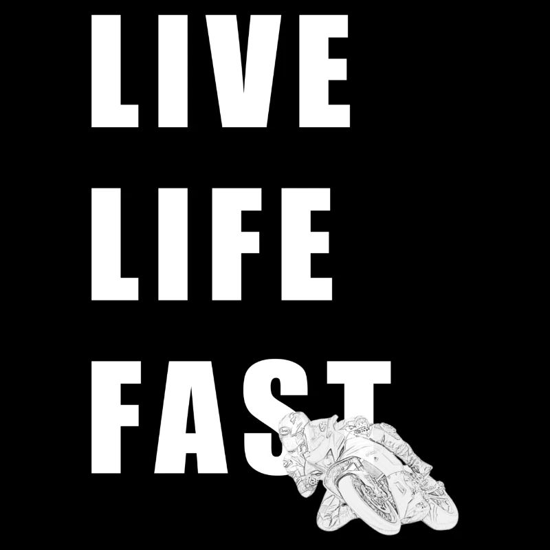 Live Life Fast back