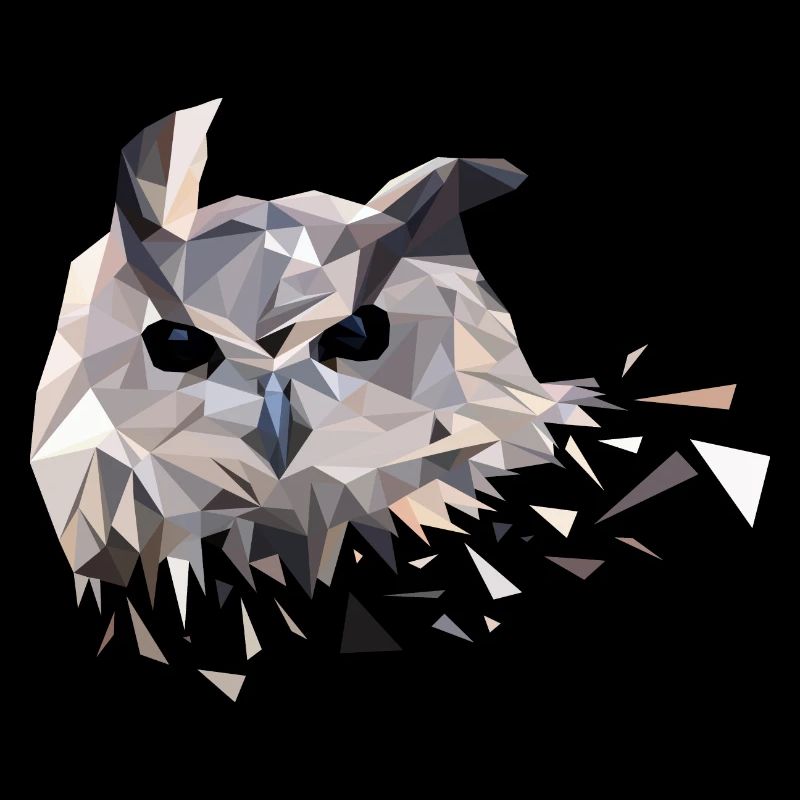 Low Poly Eule Geschenkidee Trend Geometrie