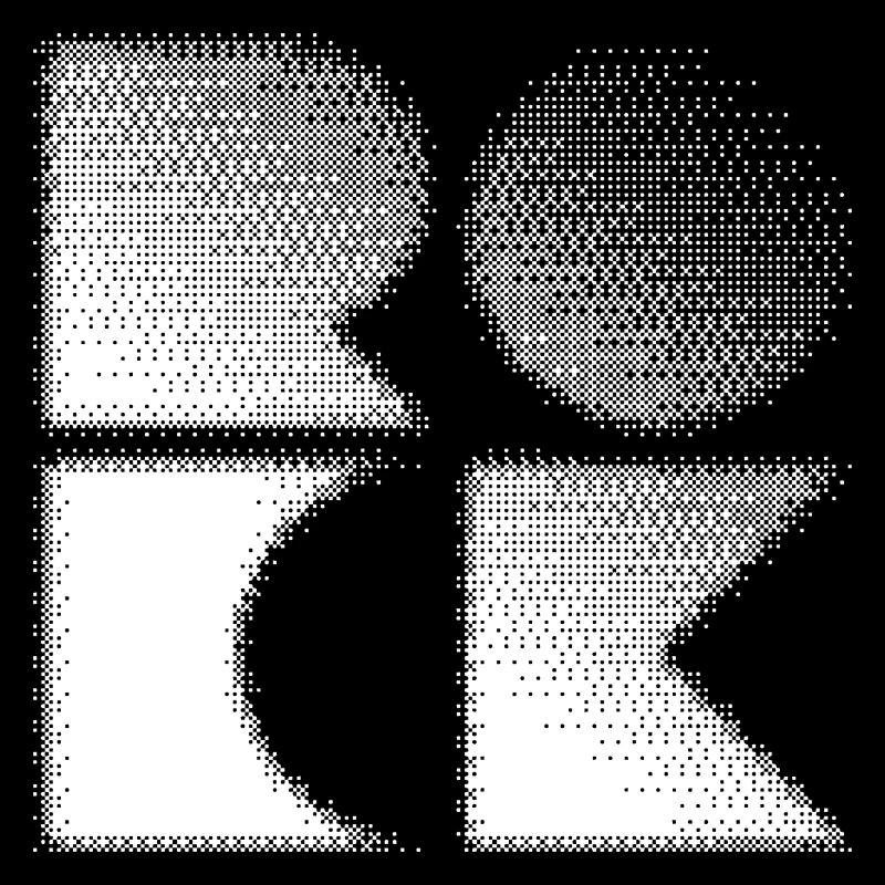 Logo bitmap geometrico rock