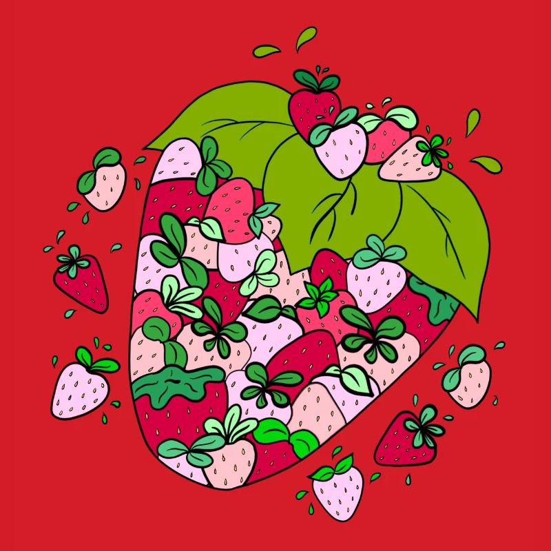 Fruchtige Erdbeeren