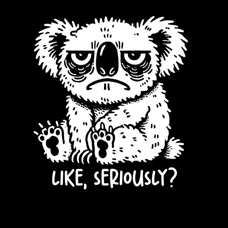 Koala Unamused Like Seriously Judging Sarcastic