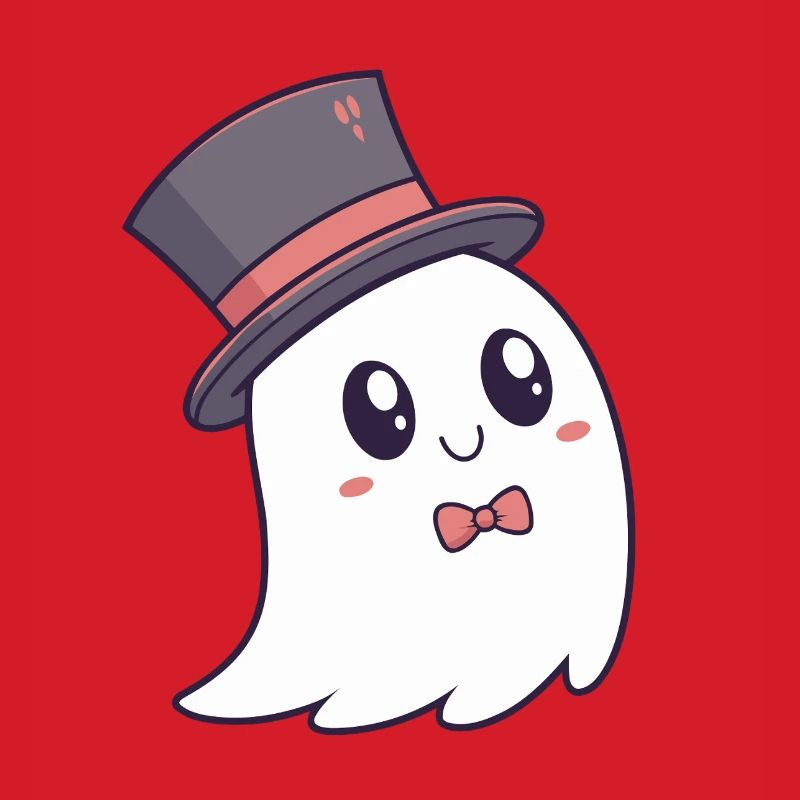 Fancy Ghost Hat and Bow Tie