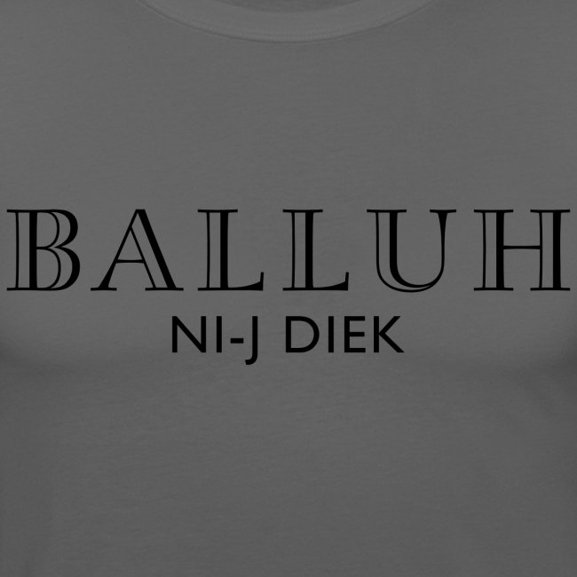 BALLUH NI-J DIEK - wit/zwart