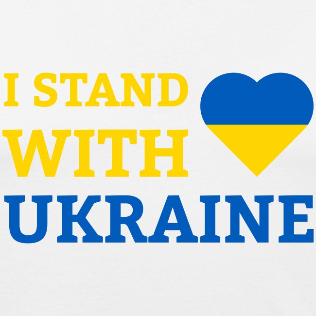 I stand with Ukraine Herz Solidarität & Support
