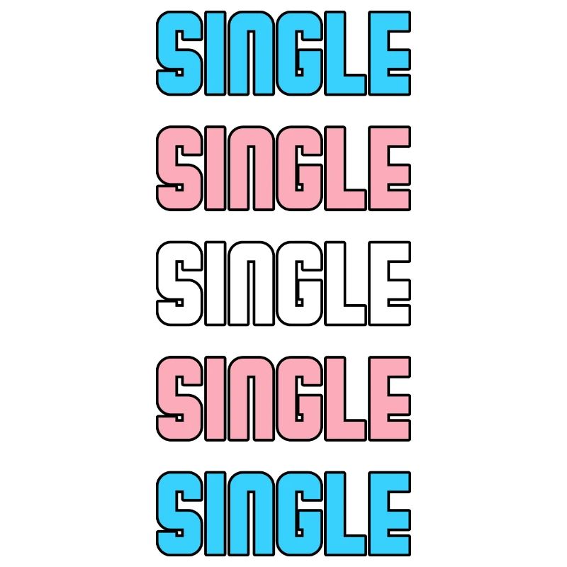 Single Transgender Pride LGBTQ CSD Geschenkidee