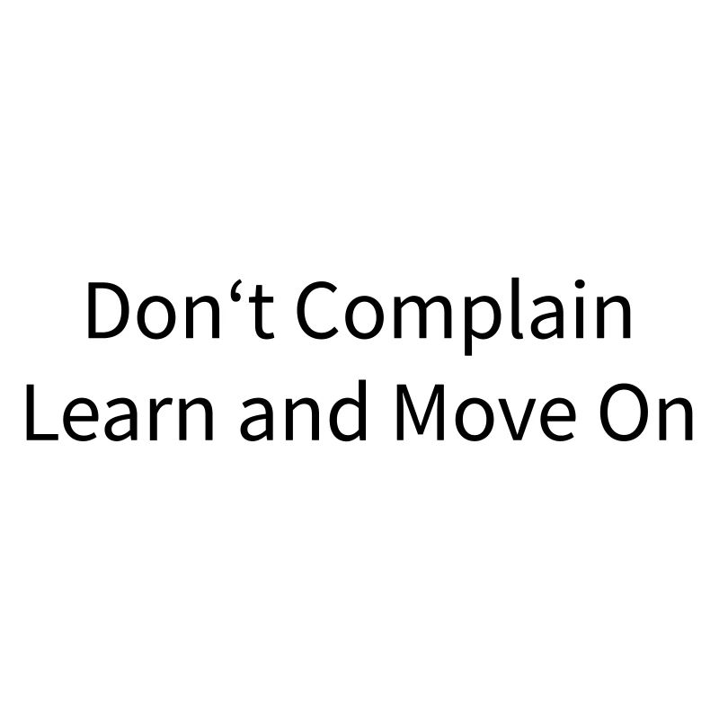 Learn And Move On