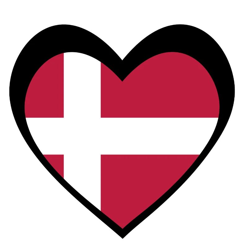 Danmark Sort Hjerte – Kærlighed til Danmark