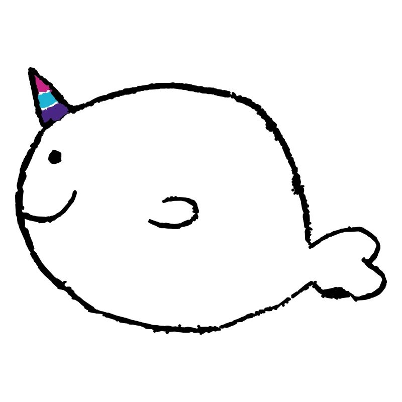 Narwal Rainbow Einhorn