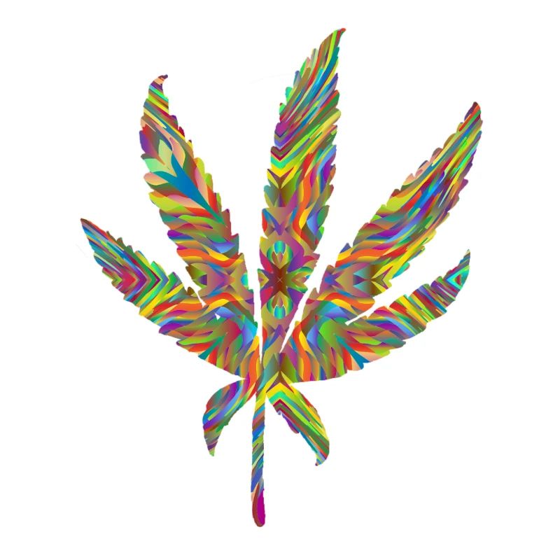 Hemp leaf psychedelic 2