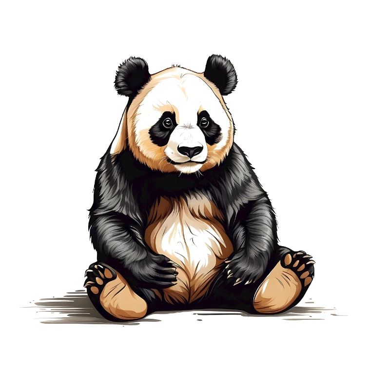 Ours Panda assis