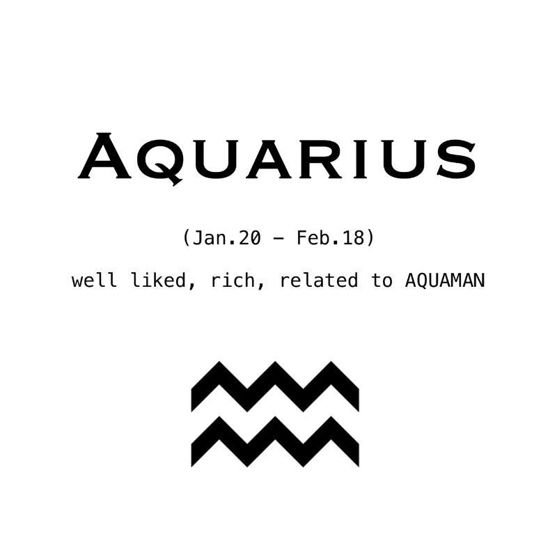 Wassermann / Sternzeichen / Aquarius