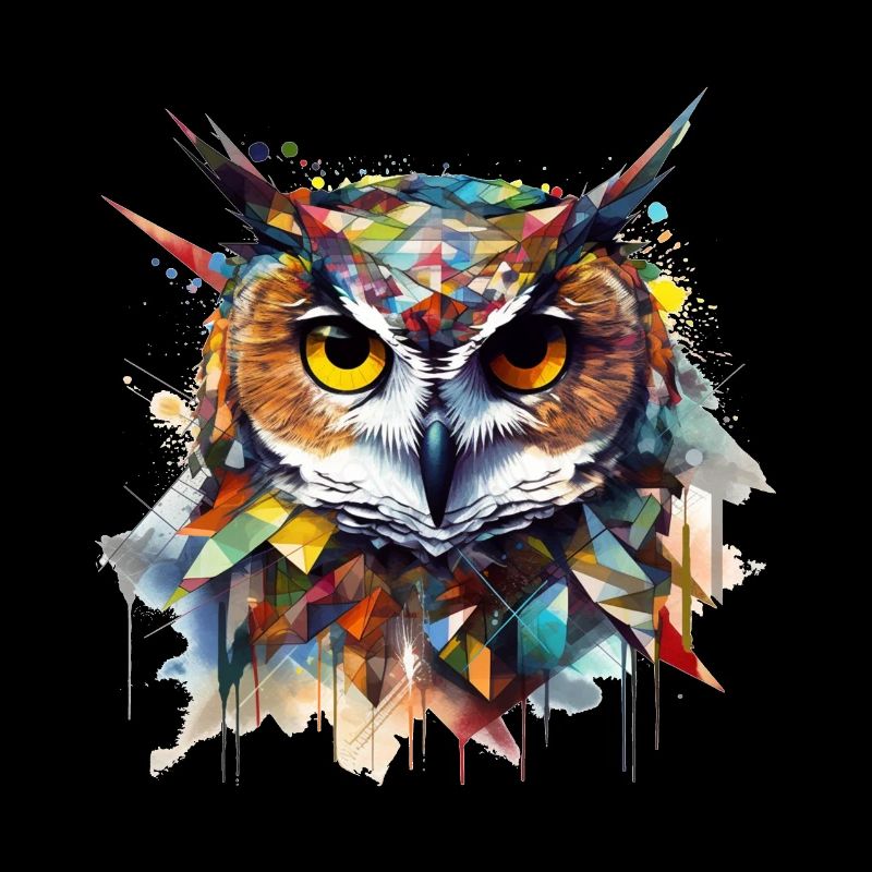 Eule Nachtvogel Vogel Tier Geschenk Kunst