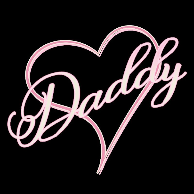 Daddy mit Herz Mädchen rosa