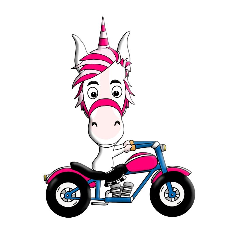 MOTORRAD - BIKER - EINHORN