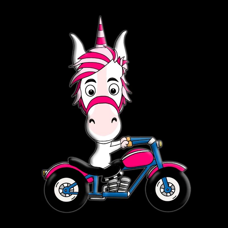 MOTORRAD - BIKER - EINHORN