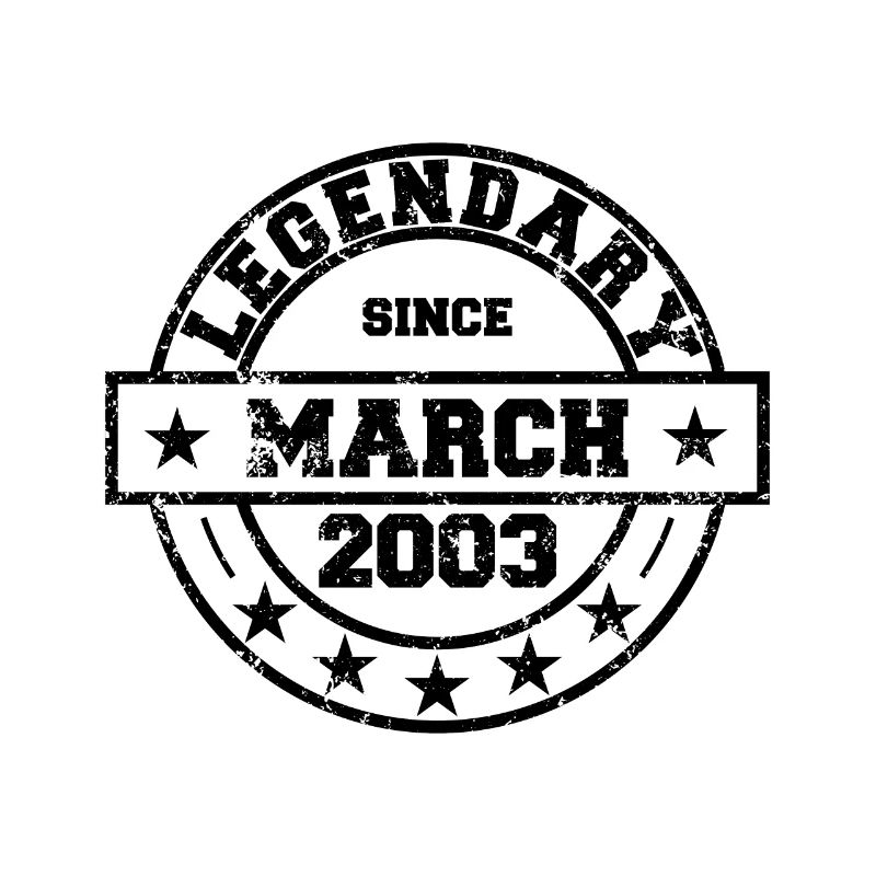 Legendary since March 2003 - Geburtstag