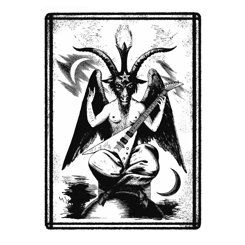 Baphomet flèche blanche transparente