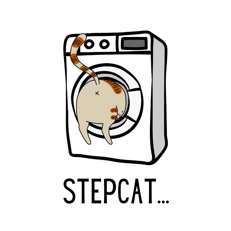 Stepcat... Pomóż mi utknąć Stepbro Pralka