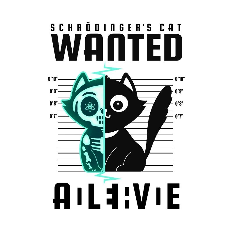 SCHRÖDINGER'S CAT DEAD ALIVE PHYSICIST GIFT