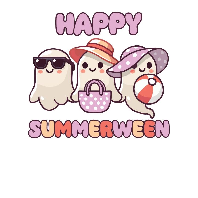 Happy Summerween Summer Halloween Ghost