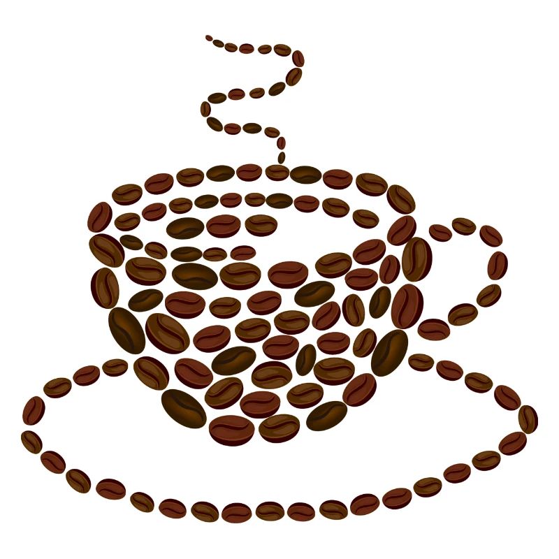 Kaffeetasse Kaffeebohnen