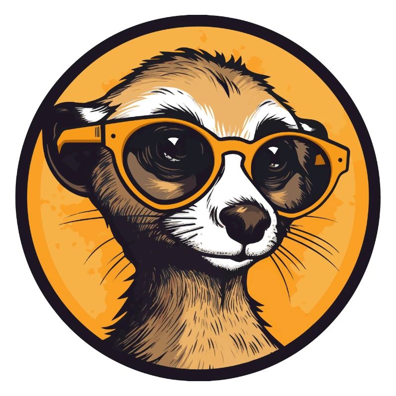 Meerkat with sunglasses, Suricate
