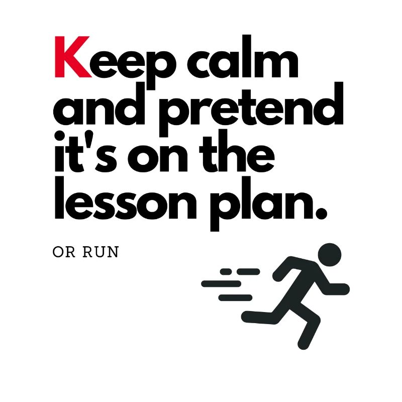 Ruhe bewahren oder rennen:)