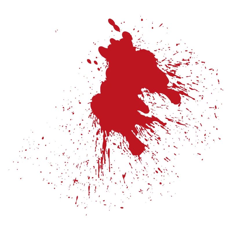 Éclaboussure de cadeau de rouge sang de trèfle tache de sang de couleur