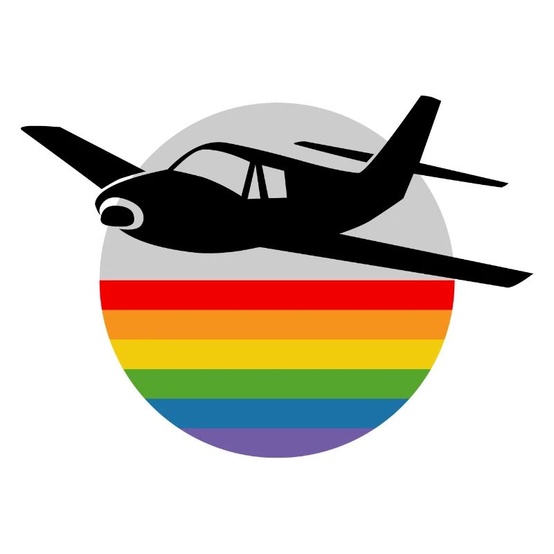 Regenbogen Flugzeug